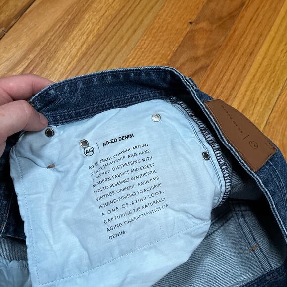 AG Everett Jeans 38x31 36Tag Slim Straight Stretch Denim 360 Japan Fabric AG-ED - Picture 8 of 13